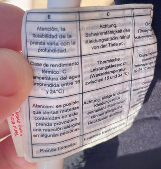 TRAJE BUCEO TRIBORD 2 PIEZAS TALLA 46 M/L HOMBRE