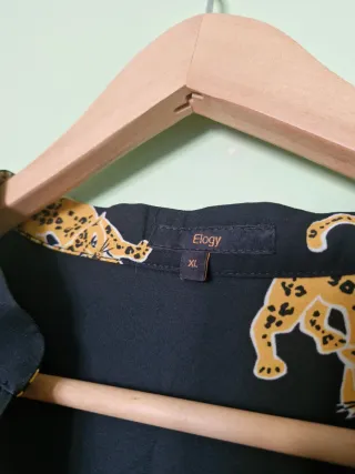 Vestido estampado de leopardo