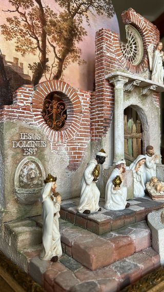 Presepe artistico completo statuine 8-10 cm