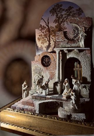 Presepe artistico completo statuine 8-10 cm