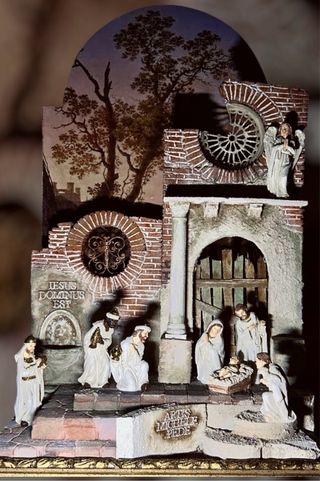 Presepe artistico completo statuine 8-10 cm