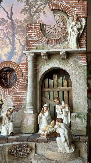 Presepe artistico completo statuine 8-10 cm