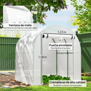 Invernadero Jardín 180x180x200 cm