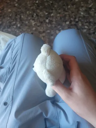 Oso de peluche con la lengua fuera