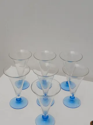 Set 6 Bicchieri Murano Blu