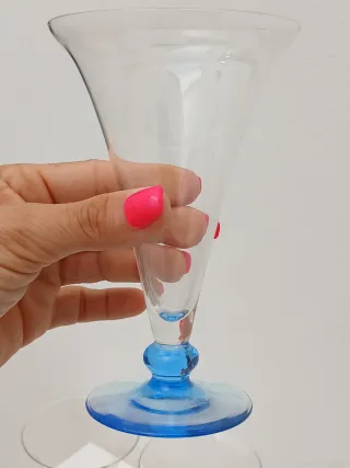 Set 6 Bicchieri Murano Blu