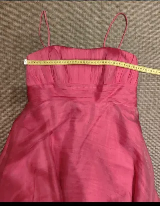 Vestido fiesta Two Rosa Clará fucsia.