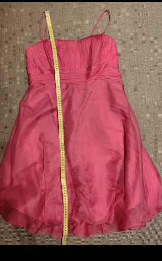 Vestido fiesta Two Rosa Clará fucsia.