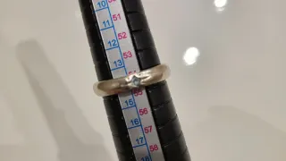 Anillo Plata Estrella Azul