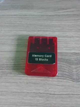 Tarjeta Memoria PS1 15 Blocks Roja