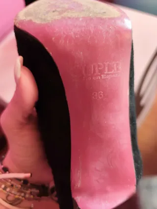 Botines Cuplé Tacón Mujer Negro