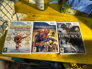 Lotto 3 Giochi Wii: Cocoto, Spider-Man, Medal of H