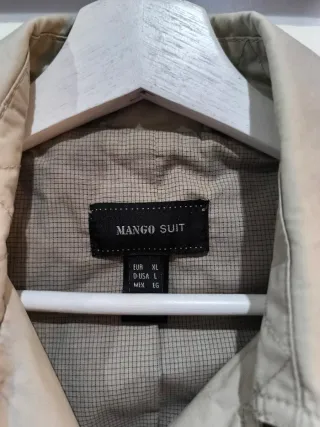 Trench Mango Beige claro