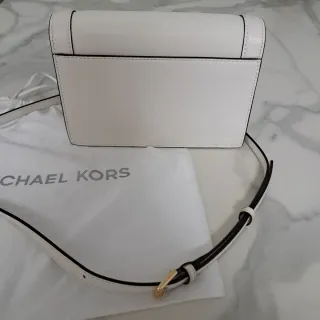 Bolso Michael Kors Blanco y Dorado