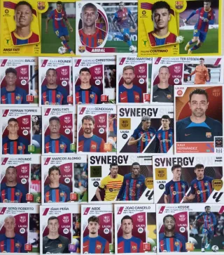 Lote 100 cromos del F.C.Barcelona