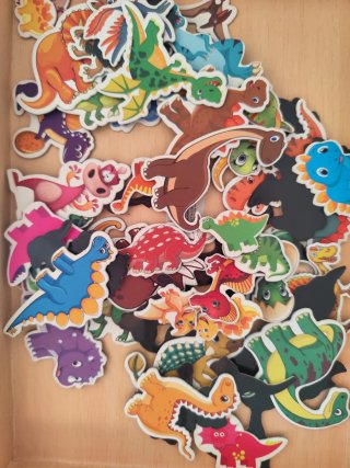 Puzzle magnetico dinosauri Giocheria