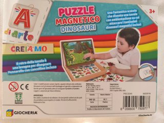 Puzzle magnetico dinosauri Giocheria