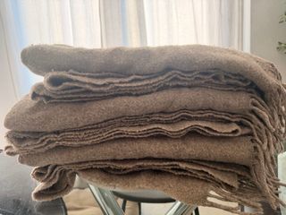Coperte di lana 100% -tre unità- fatte a mano