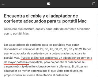 Cargador Original MacbookPro Retina 15 MUY POTENTE