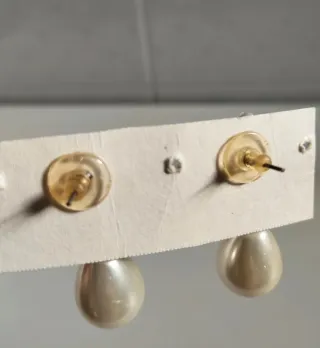 Pendientes estrella nacar y perla