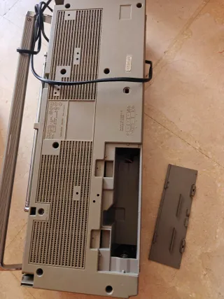 Radio Cassette Panasonic Plata y Negro