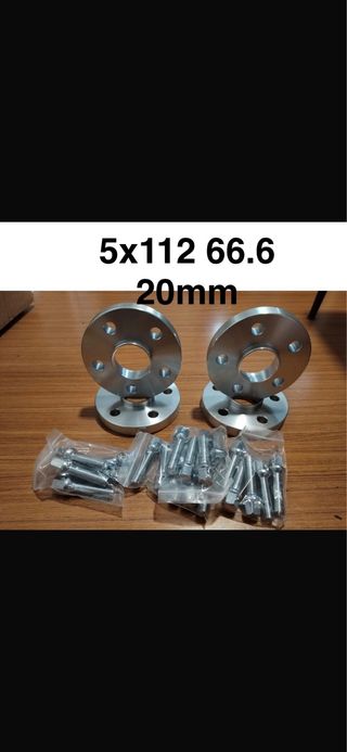4 Separadores 5x112 66.6 20mm