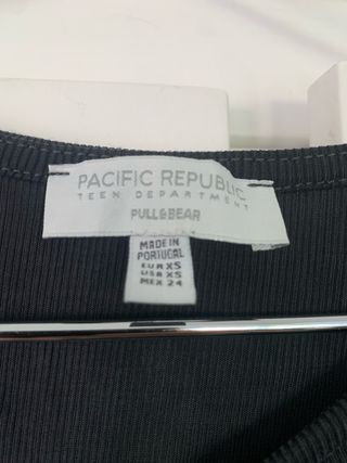 Camiseta acanalada manga larga