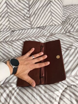 Bolso de ante marrón