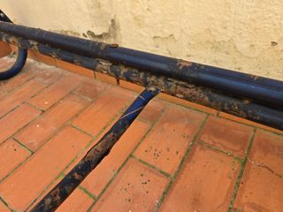 Columpio de jardín estructura metálica