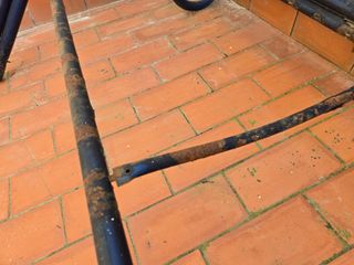 Columpio de jardín estructura metálica