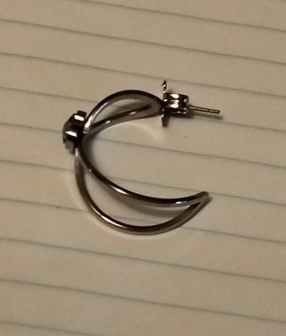 Pendientes Tous Aro Azul y Plata