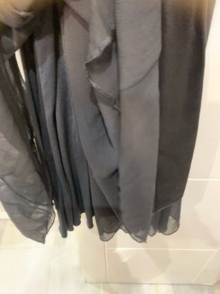 Vestido de fiesta negro y blanco