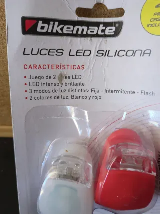 Luces LED Silicona Bicicleta (2 uds)