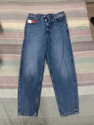 Calças mom Tommy Jeans Azuis