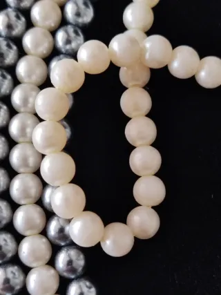 Collana  5 fili di perle