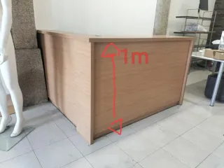 Mostrador de tienda madera 1.70m