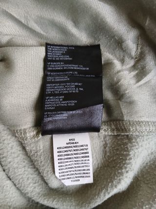 the north face pile zip woman size S green