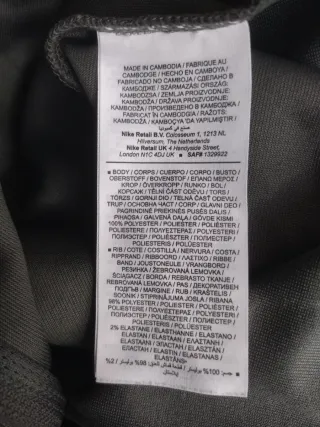 Chaqueta chándal Nike Air Hombre Gris Talla L