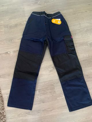 Chaqueta y pantalon de trabajo azul clásica