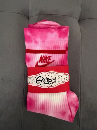 Calze Nike Tie-Dye Rosa Taglia Unica