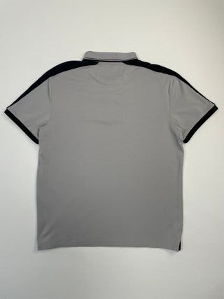 Camisa Polo Calvin Klein Gris Negro Cremallera
