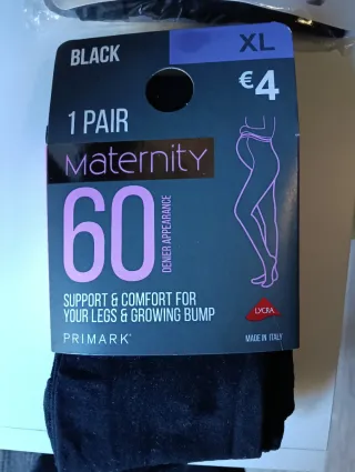 Medias Maternidad Negras XL 60 Deniers