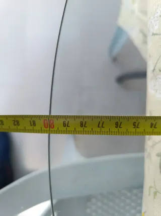 Cristal redondo 80cm diámetro