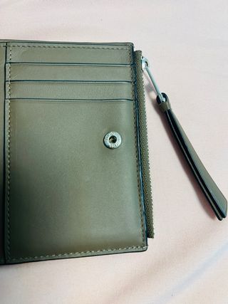 Cartera Loewe Hombre Piel Beige/Verde