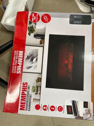 Chimenea Eléctrica Memphis Classic Fire Negra