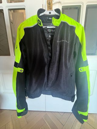 Cazadora Moto Quarter Mille XL Negra/Amarilla