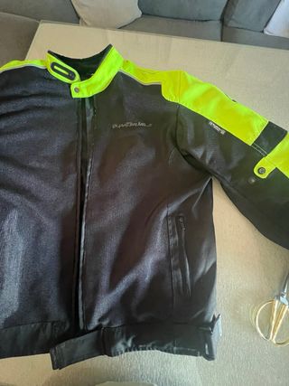 Cazadora Moto Quarter Mille XL Negra/Amarilla