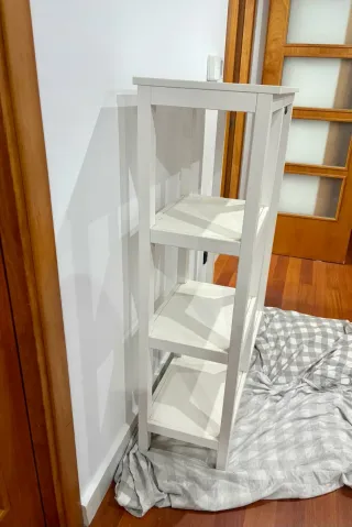 Cajonera y Estantería Blanca