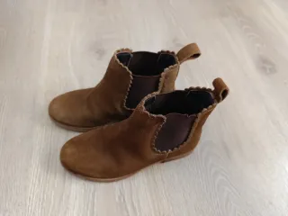 Botines niña ante marrón talla 29