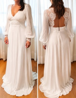 Vestido de Novia Manga Larga